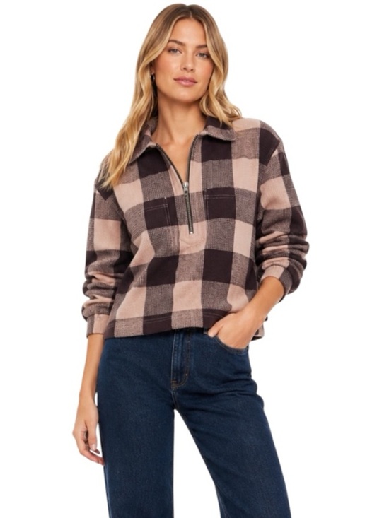 Madewell Tops - Madewell Waffle Half-zip Popover Shirt Size XS